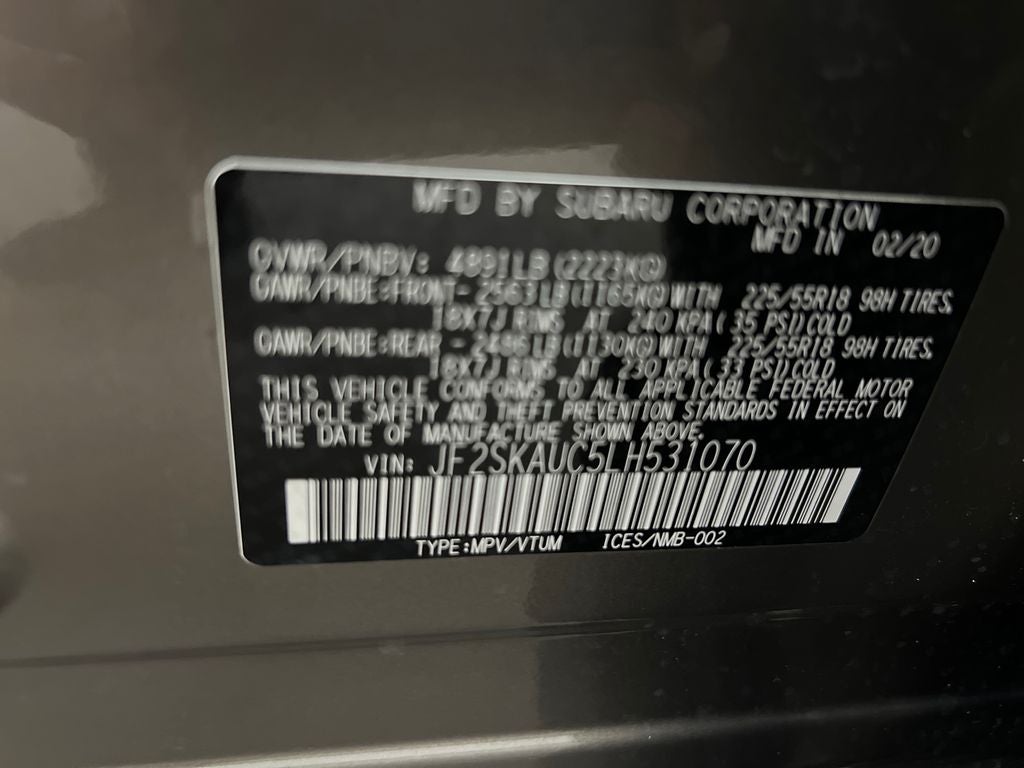 2020 Subaru Forester Limited