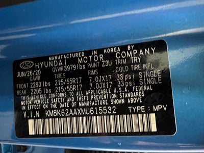 2021 Hyundai Kona SEL Plus