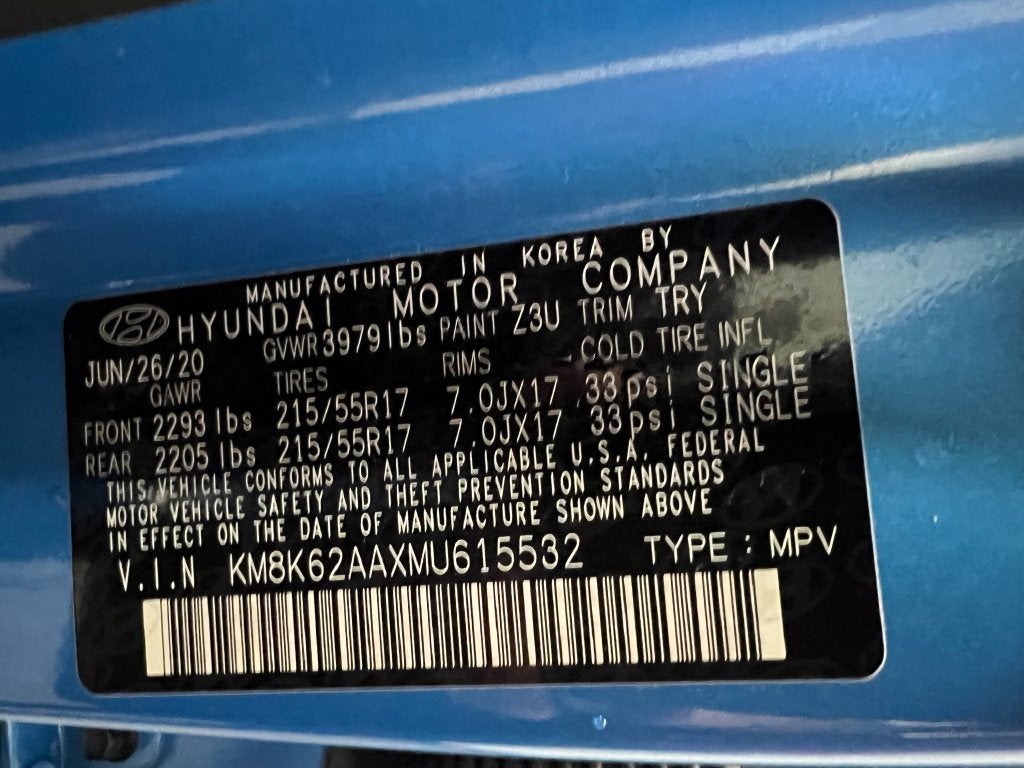 2021 Hyundai Kona SEL Plus