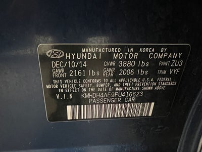 2015 Hyundai Elantra SE