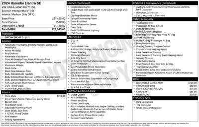 2024 Hyundai Elantra SE