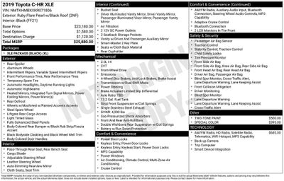 2019 Toyota C-HR XLE