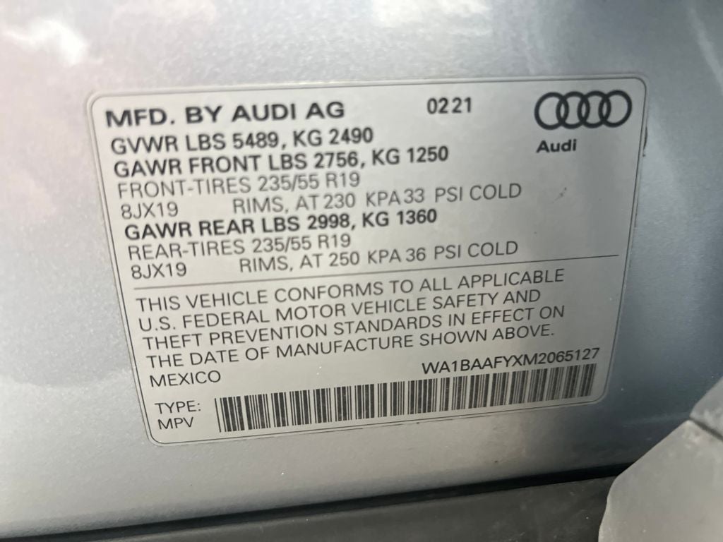 2021 Audi Q5 45 Premium Plus quattro