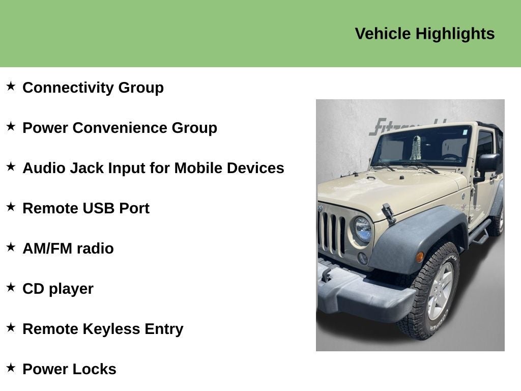 2017 Jeep Wrangler Sport 4x4