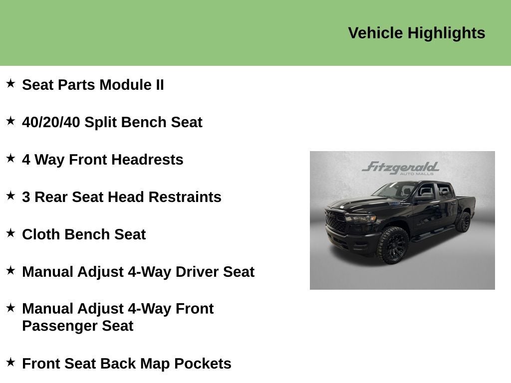 2025 RAM 1500 Tradesman Crew Cab 4x2 5'7' Box