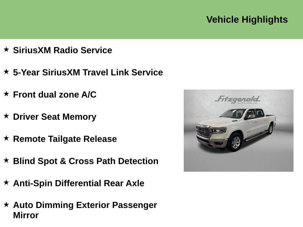 2021 RAM 1500 Laramie Crew Cab 4x2 5'7' Box