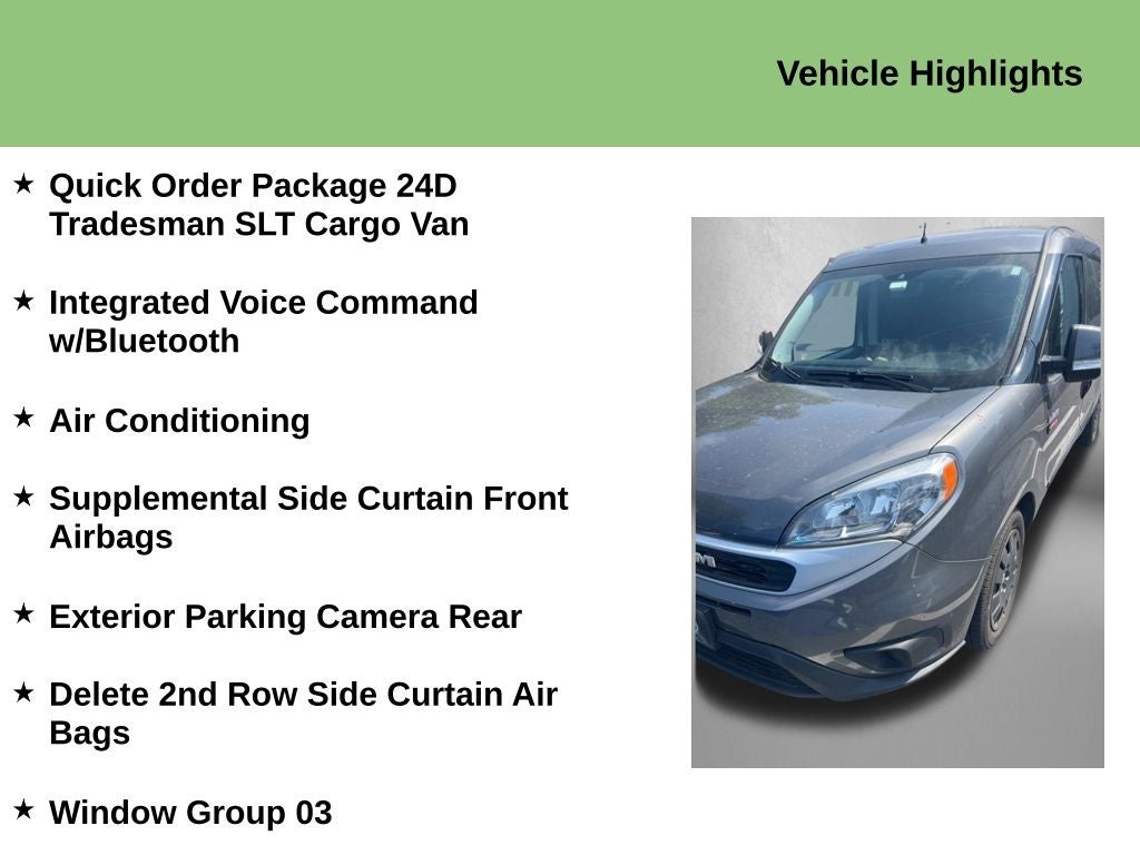2020 RAM ProMaster City Tradesman SLT