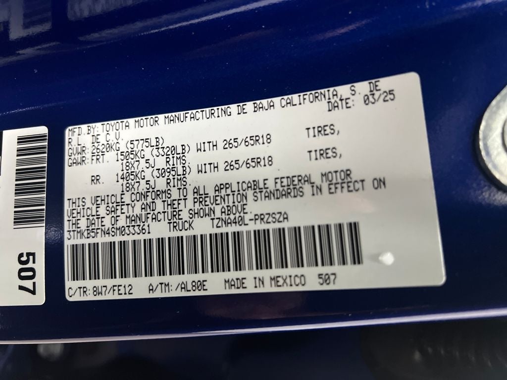 2025 Toyota Tacoma TRD Sport