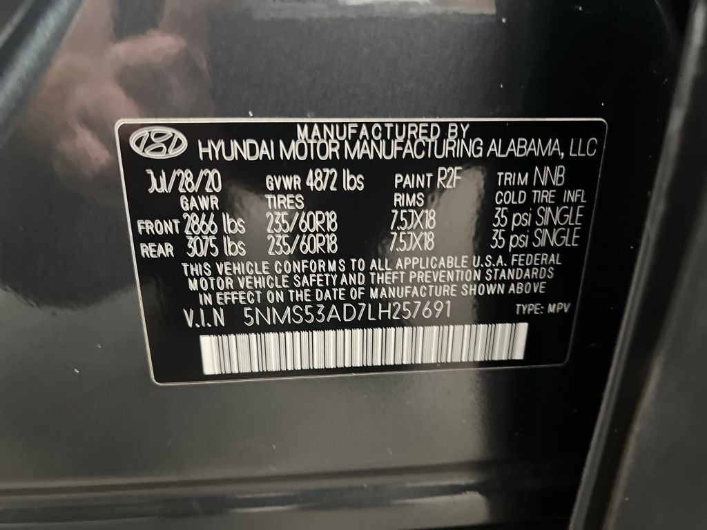 2020 Hyundai Santa Fe Limited