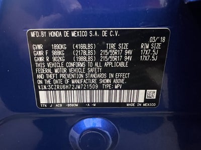 2018 Honda HR-V EX-L w/Navigation