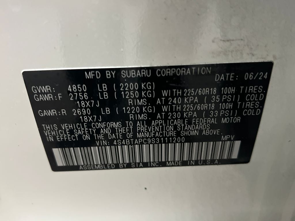 2025 Subaru Outback Touring