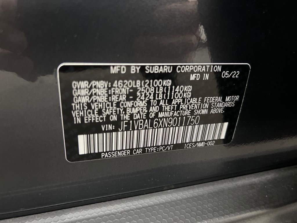 2022 Subaru WRX Limited
