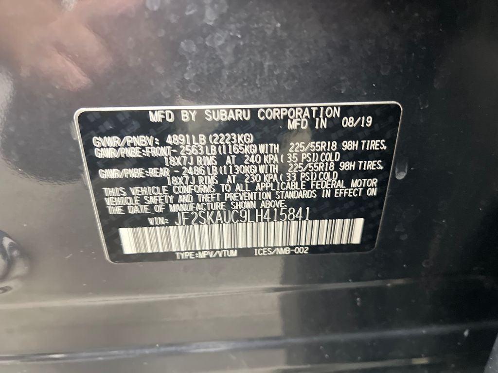 2020 Subaru Forester Limited