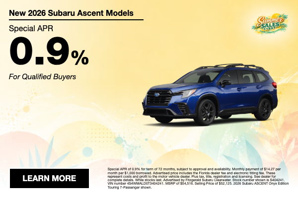New 2026 Subaru Ascent Lease
