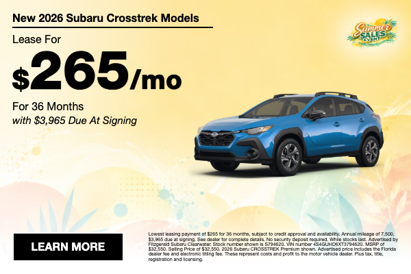 New 2026 Subaru Crosstrek Lease
