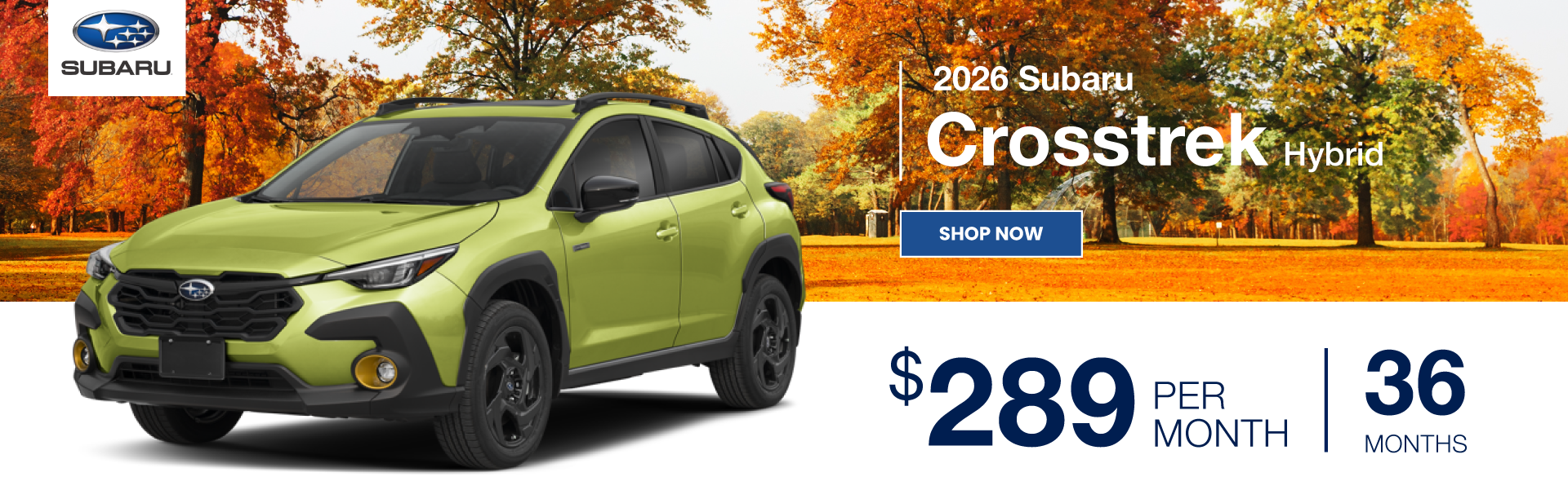 October 2026 Crosstrek Hybrid Offer Desktop Banner
